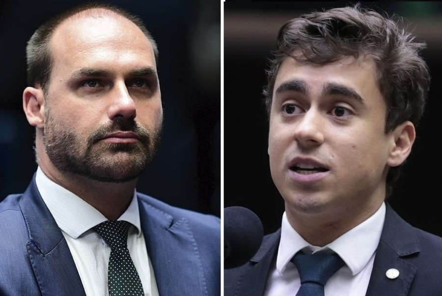 Eduardo Bolsonaro usa IA em vídeo com referência a Nikolas Ferreira e foca em eleitores no exterior