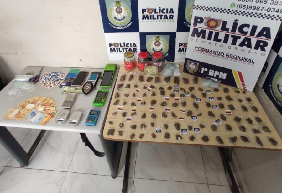 Suspeito é preso com 93 porções de super maconha no bairro Lixeira