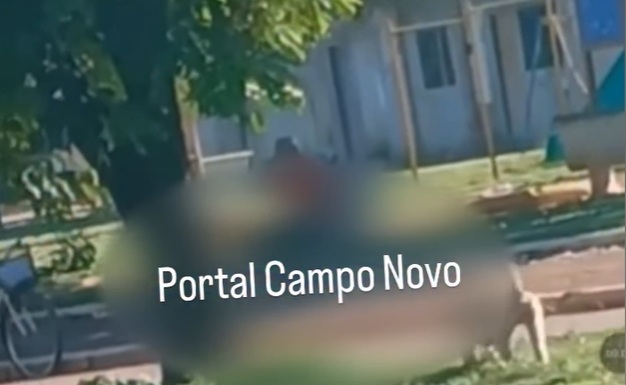 Tarado é flagrado ‘se tocando’ em praça na frente de crianças em MT; vídeo