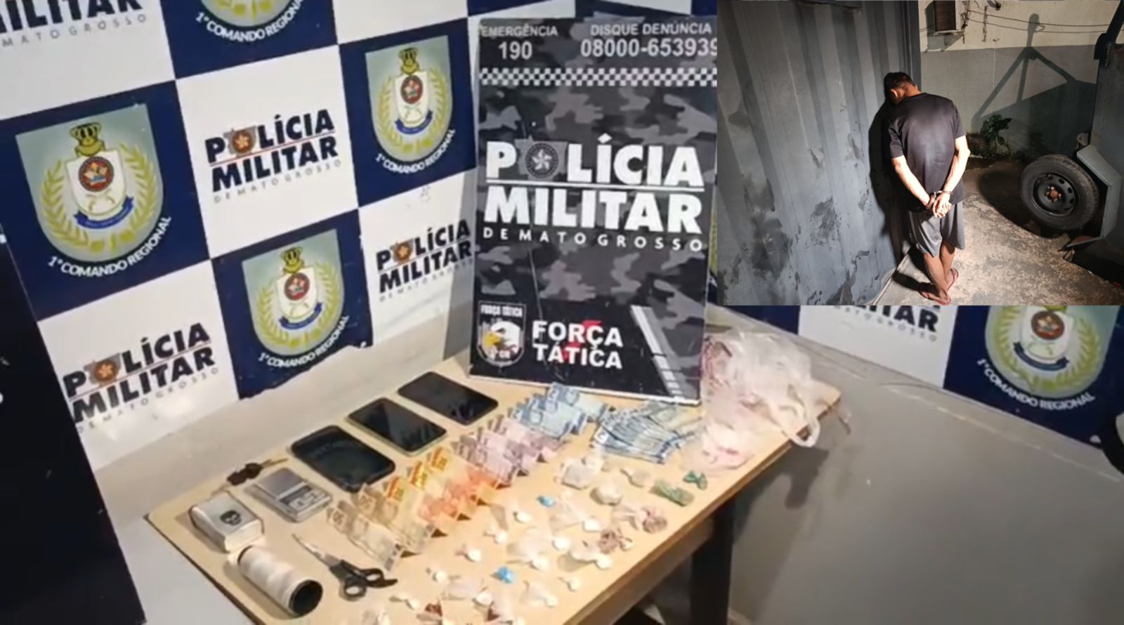 Suspeito é preso e outro baleado após confronto com a Força Tática em Cuiabá