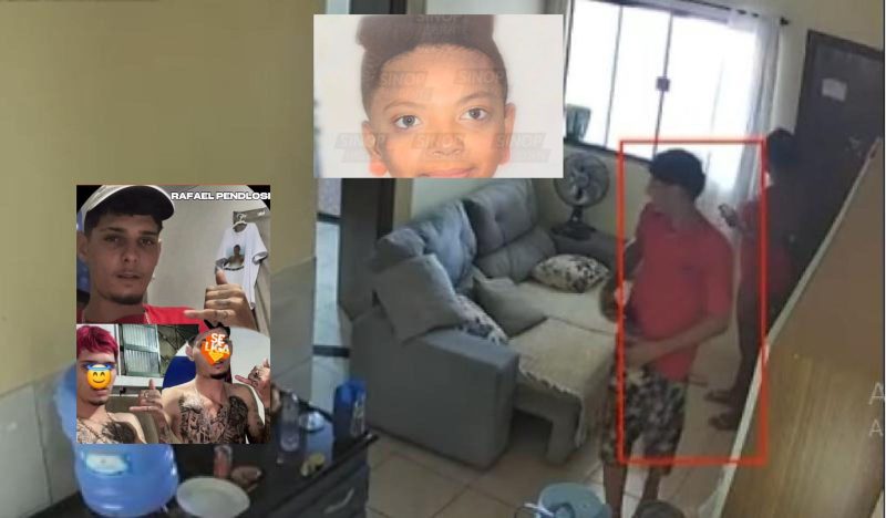 Vídeo mostra criminoso entrando na casa de jovem antes de assassiná-la em MT; PM faz caçada