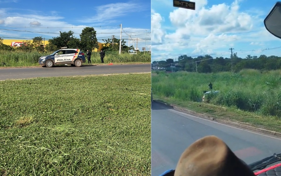 Vídeo impressionante mostra PMs trocando tiros com criminoso armado em rodovia de MT