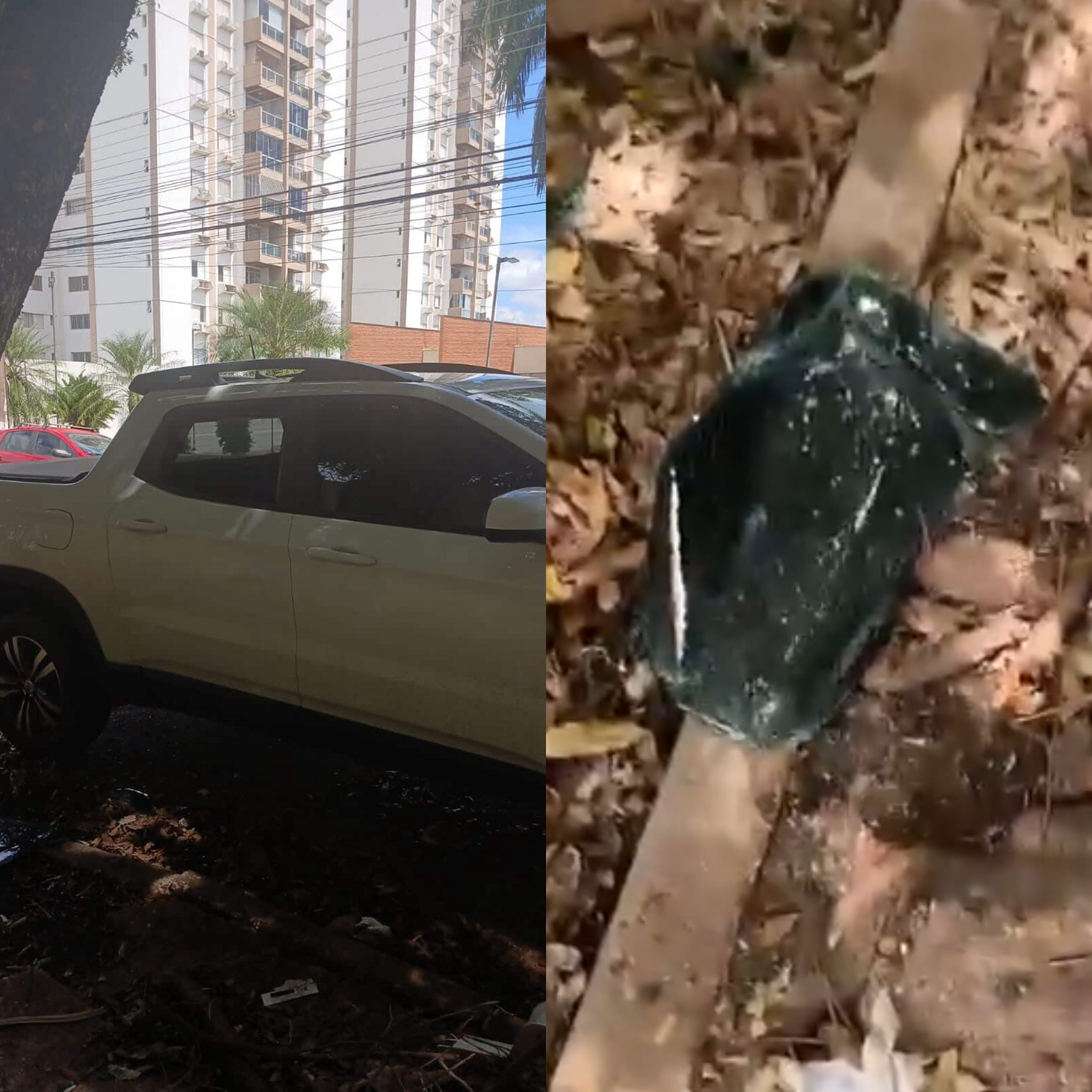 Carro tem vidro quebrado durante velório e vítima tem bolsa com documentos furtada em Cuiabá