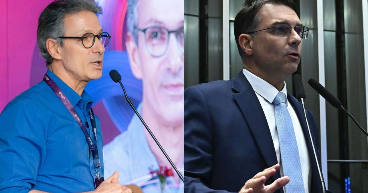 Zema brinca com Flávio Bolsonaro sobre vice; vídeo reacende especulações