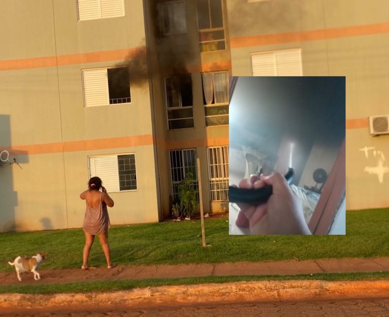 Panela esquecida no fogão provoca incêndio e assusta moradores no Celina Bezerra em Rondonópolis; vídeos