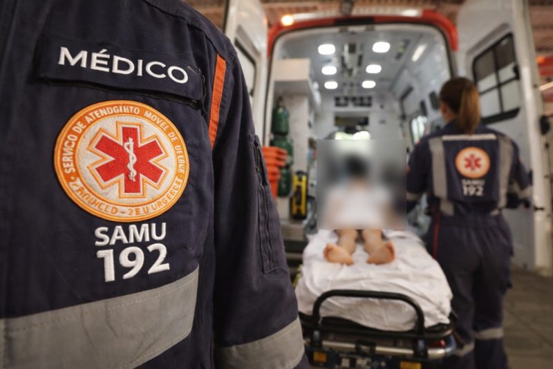 Bêbado bate em outra moto e criança sai ferida com múltiplas escoriações em Rondonópolis