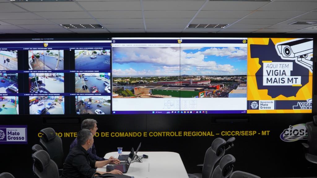 Vigia Mais MT soma 2.760 câmeras em Cuiabá e auxilia policiais a recuperar 107 veículos