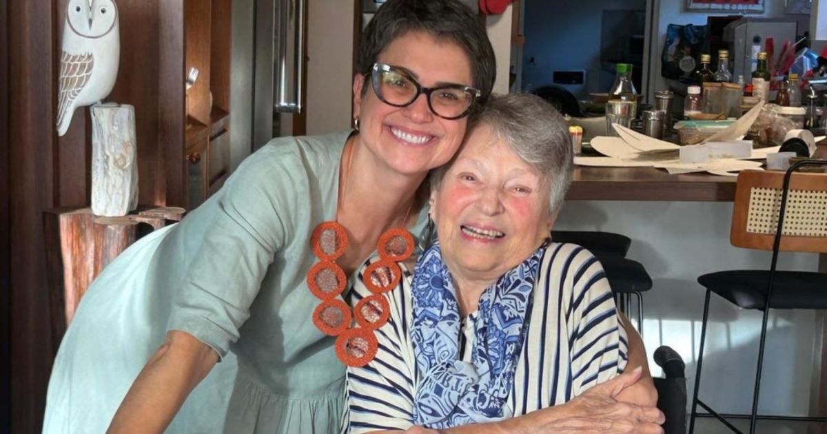 Sandra Annenberg mostra registro raro da mãe e do irmão: “Orgulhos”