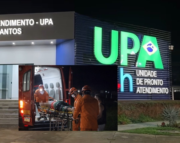 Jovem é brutalmente esfaqueado e acaba entubado na UPA; vídeo forte
