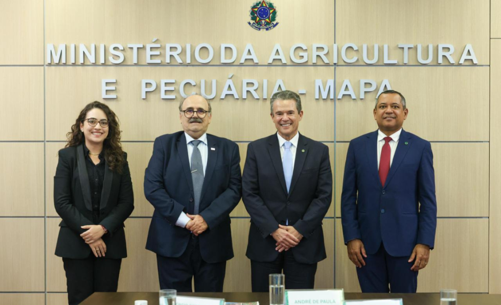 Ministro André de Paula se reúne com presidente da Sociedade Rural Brasileira para fortalecer diálogo com o setor