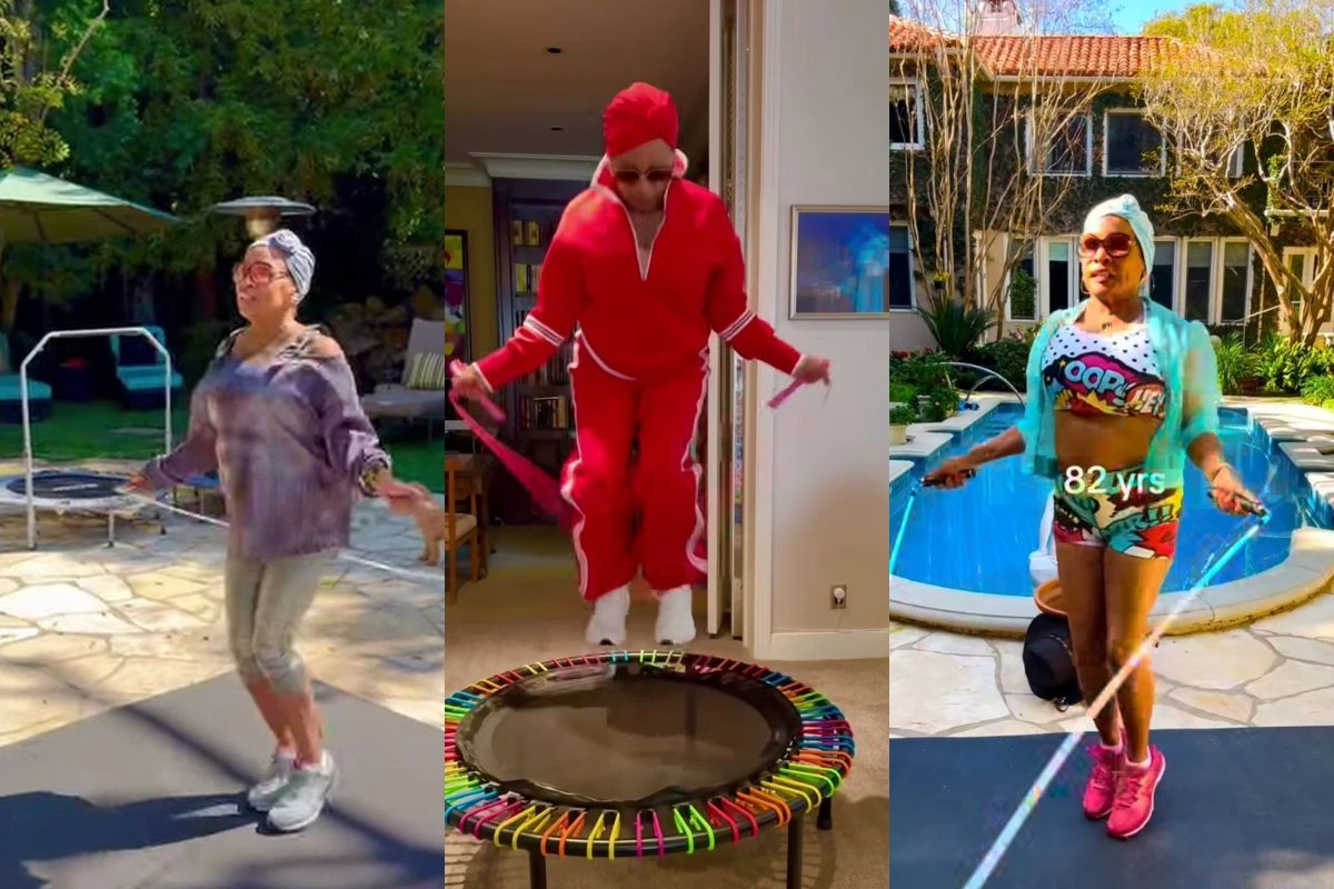 Aos 82 anos, recordista do Guinness prova que pular corda não tem idade