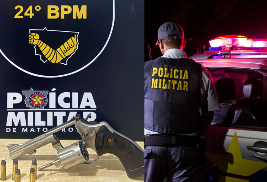 Polícia Militar prende homem que atirou contra ex-genro e apreende arma em Leverger