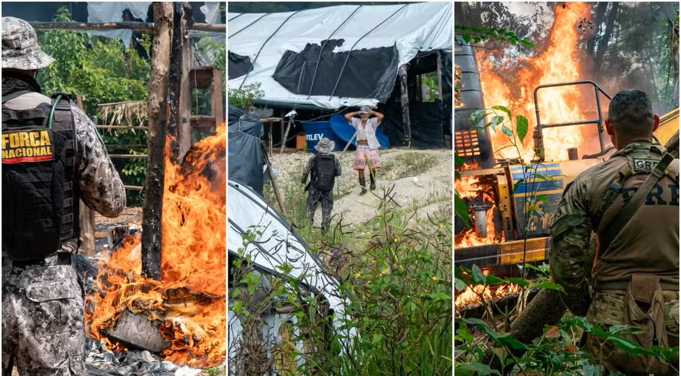Megaoperação causa prejuízo de R$ 42 milhões ao garimpo ilegal na Terra Indígena Sararé em MT; vídeo